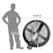 Maxx Air Barrel Air Circulator Fan, Mobile Mount, 42 in Blade Dia, 120V, 9,500/13,300 cfm, Non-Oscillating BF42BD RED - alternate 4